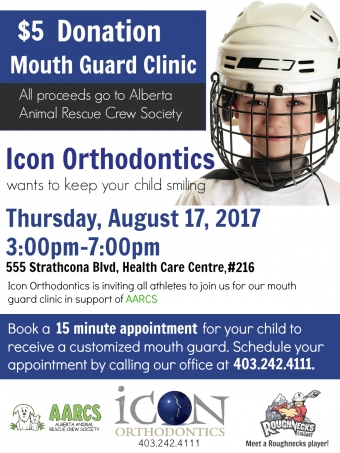 Join us for our Mouth Guard Clinic - August 17, 2017