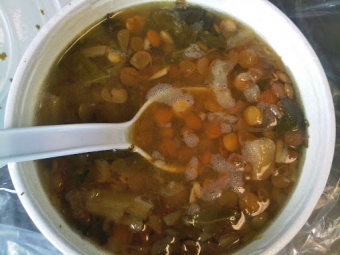 Lentil soup for the soul and a friend