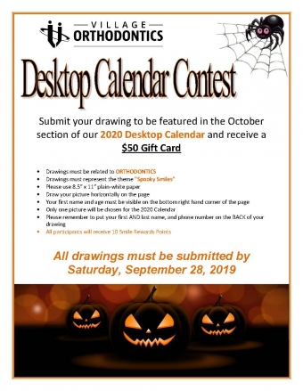 October Desktop Calendar Contest