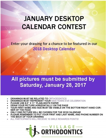 January Desktop Calendar Contest