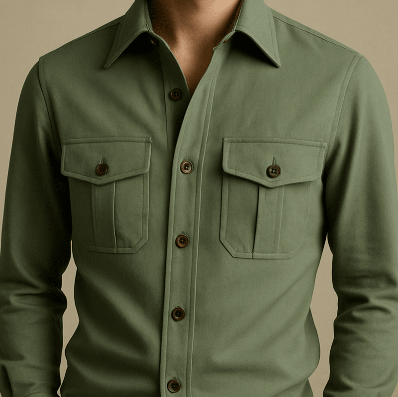 The Cotton Safari Shirt is a Fall Season Essential for Men