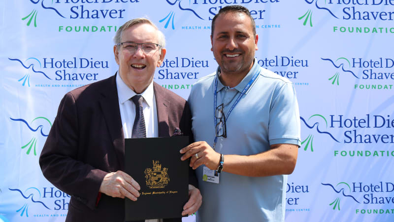 Hotel Dieu Shaver Mourns the Passing of Niagara Regional Chair Jim Bradley
