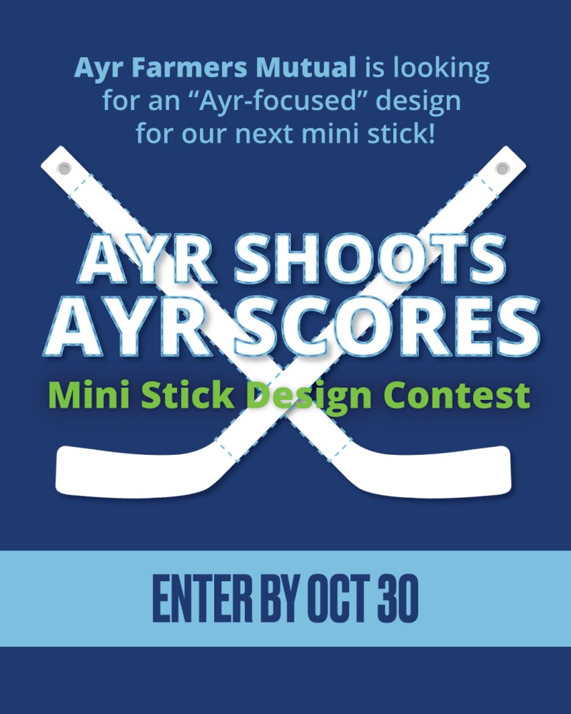 Ayr Shoots, Ayr Scores - Mini Stick Design Contest