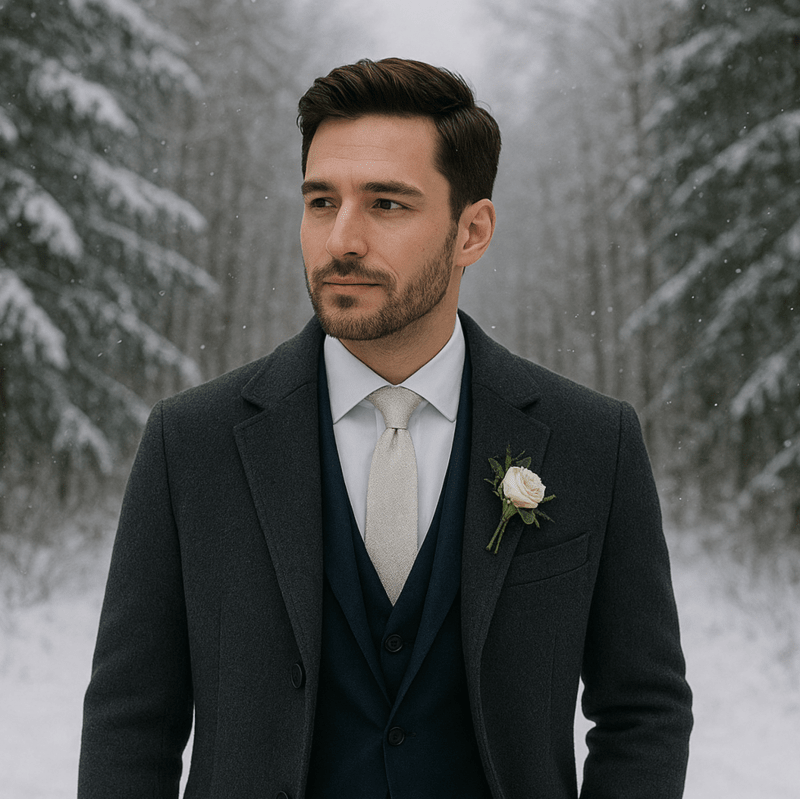What Grooms Should Know Before Dressing for a Winter Wedding