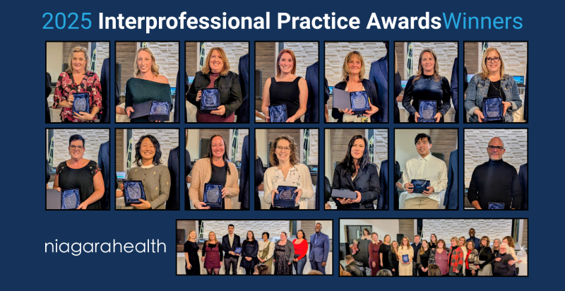 Celebrating Niagara Health’s Interprofessional Practice Award Recipients
