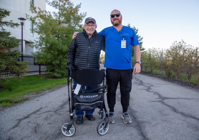 Daily walks lead to lasting friendships for senior and hospital staff
