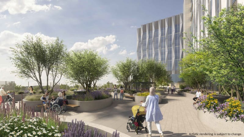 Green healing spaces taking shape at South Niagara Hospital