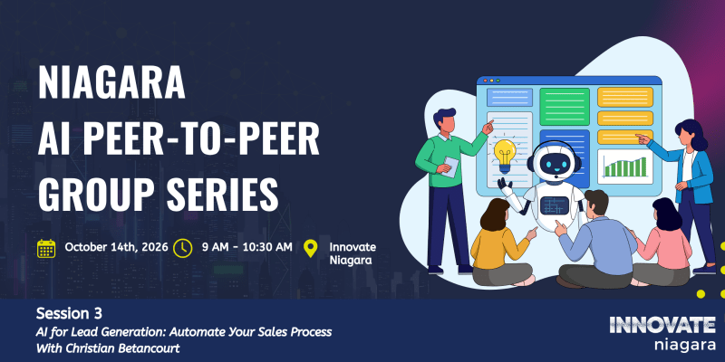 <span aria-hidden='true' class='fa fa-calendar'></span> Niagara AI Peer-to-Peer Group: AI for Lead Generation: Automate Your Sales Process