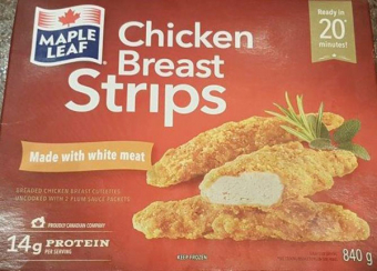 RECALL: Maple Leaf brand Chicken Breast Strips 