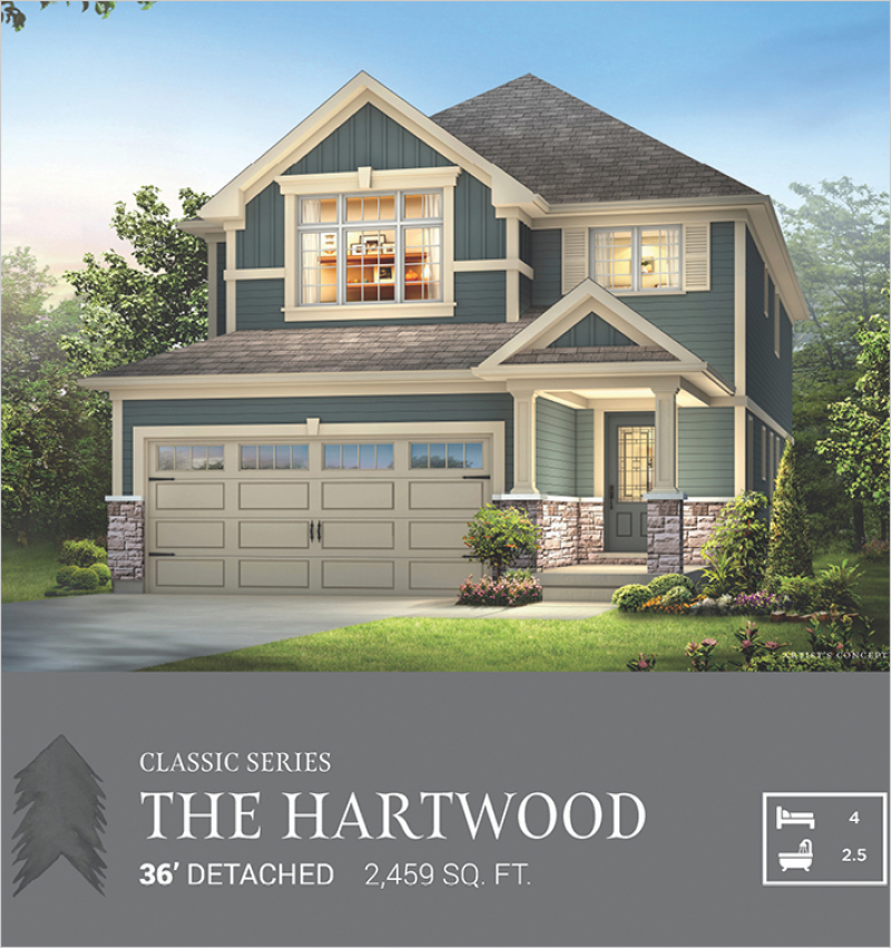 Hartwood Detached TwoStorey Pinehurst Homes Paris Ontario