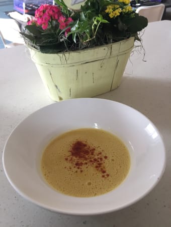 Soup of the Day - Jaime's 2 Minute Yellow Pepper & Corn Soup